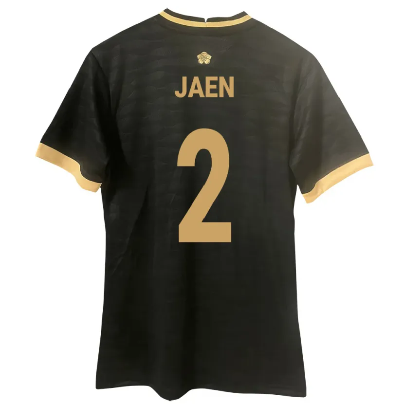 Danxen Hombre Camiseta Panamá Hilary Jaén #2 Negro 2ª Equipación 24-26 La Camisa