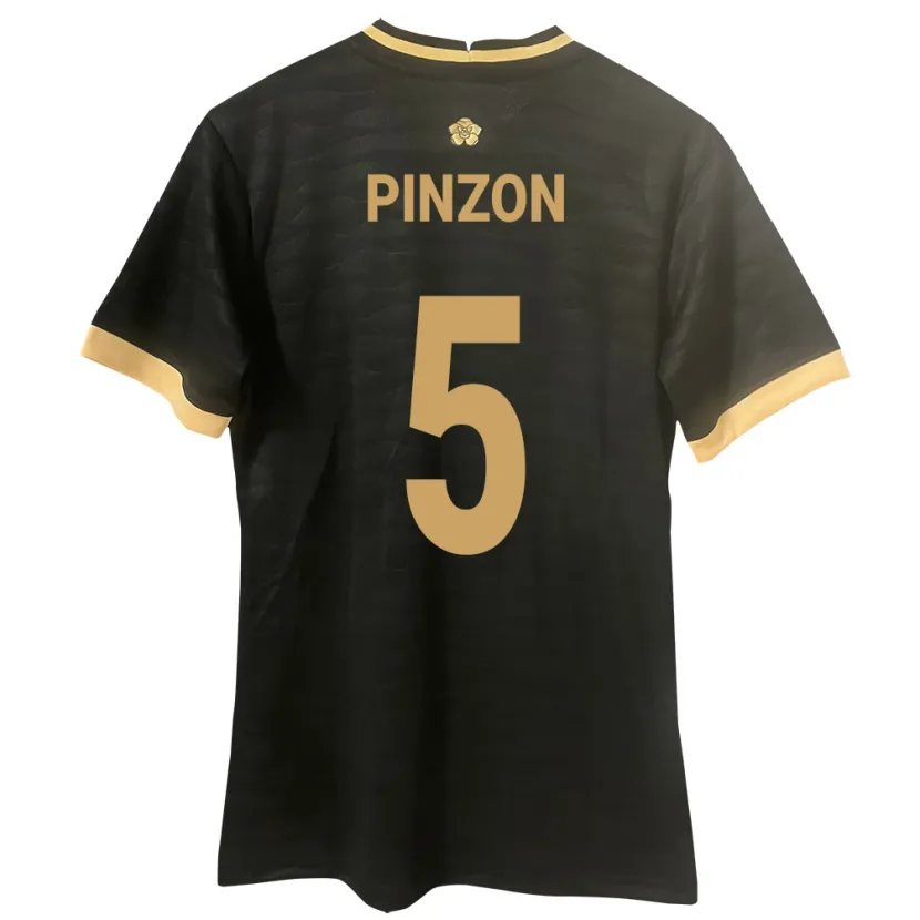 Danxen Hombre Camiseta Panamá Yomira Pinzón #5 Negro 2ª Equipación 24-26 La Camisa