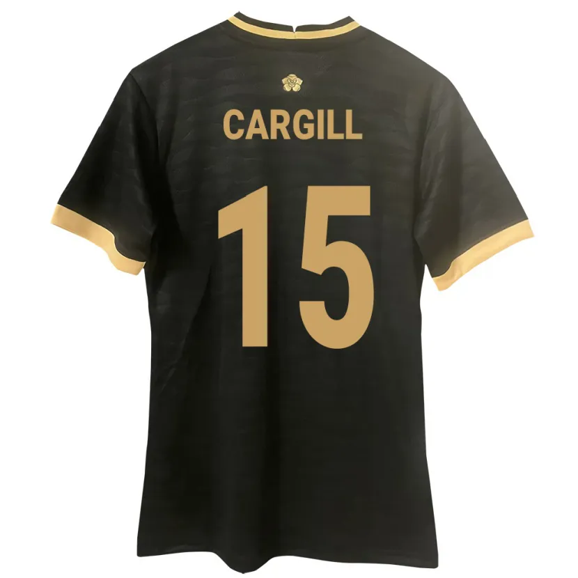 Danxen Hombre Camiseta Panamá Nicole Cargill #15 Negro 2ª Equipación 24-26 La Camisa