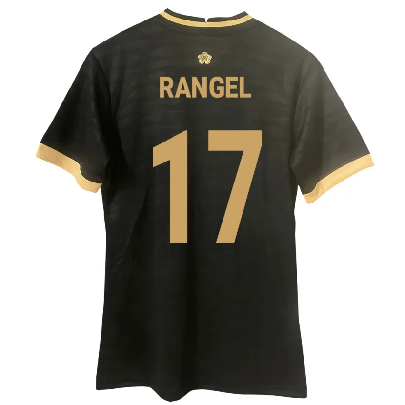 Danxen Hombre Camiseta Panamá Kenia Rangel #17 Negro 2ª Equipación 24-26 La Camisa