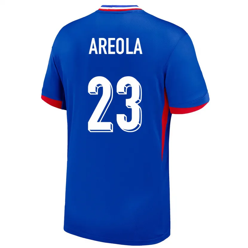 Danxen Mujer Camiseta Francia Alphonse Areola #23 Azul 1ª Equipación 24-26 La Camisa