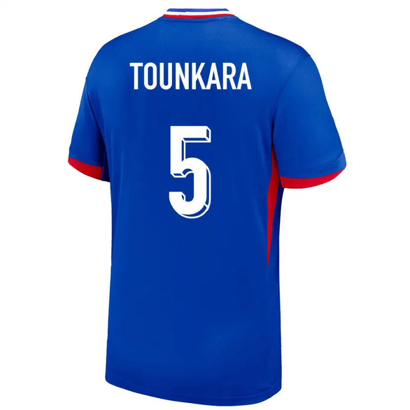 Danxen Mujer Camiseta Francia Aissatou Tounkara #5 Azul 1ª Equipación 24-26 La Camisa
