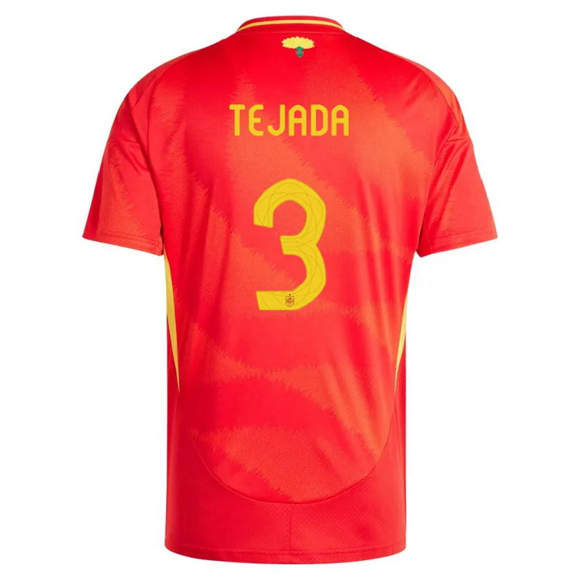 Danxen Mujer Camiseta España Ana Tejada #3 Rojo 1ª Equipación 24-26 La Camisa