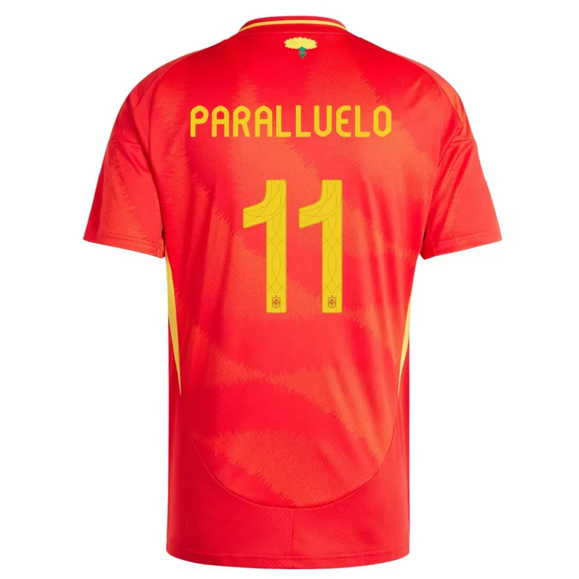 Danxen Mujer Camiseta España Salma Paralluelo #11 Rojo 1ª Equipación 24-26 La Camisa