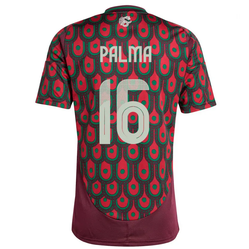 Danxen Mujer Camiseta México Rafael Palma #16 Granate 1ª Equipación 24-26 La Camisa