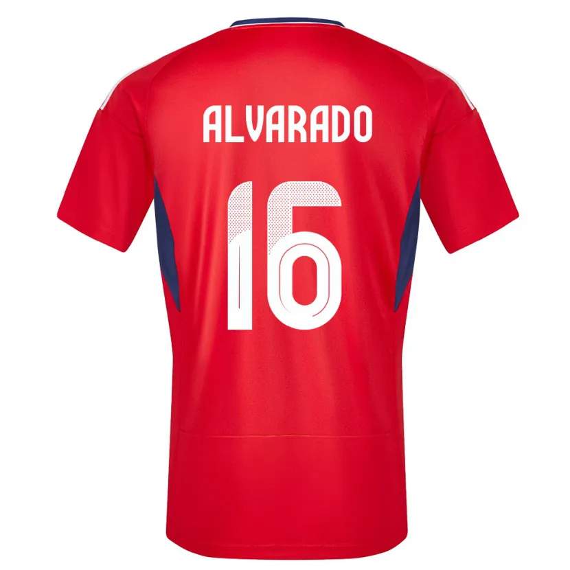 Danxen Mujer Camiseta Costa Rica Katherine Alvarado #16 Rojo 1ª Equipación 24-26 La Camisa