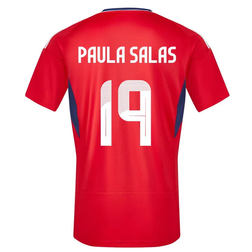 Danxen Mujer Camiseta Costa Rica Maria Paula Salas #19 Rojo 1ª Equipación 24-26 La Camisa