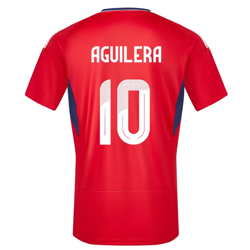 Danxen Mujer Camiseta Costa Rica Brandon Aguilera #10 Rojo 1ª Equipación 24-26 La Camisa