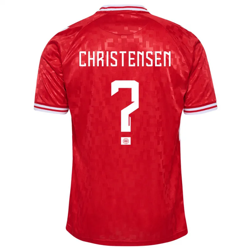 Danxen Mujer Camiseta Dinamarca Sebastian Christensen #0 Rojo 1ª Equipación 24-26 La Camisa