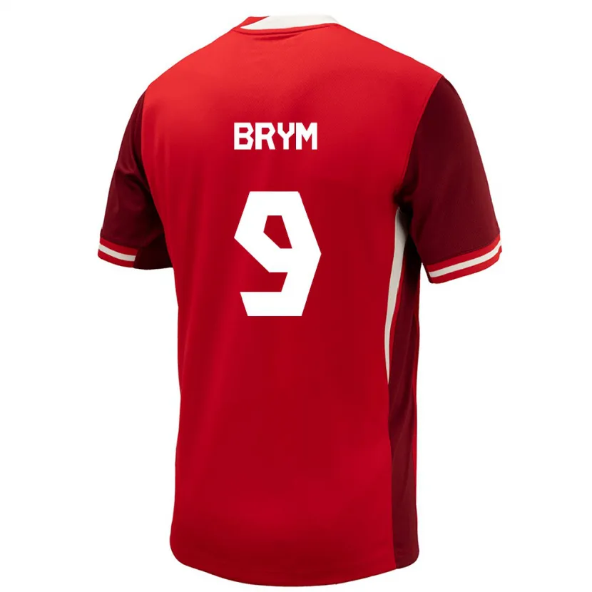 Danxen Mujer Camiseta Canadá Charles-Andreas Brym #9 Rojo 1ª Equipación 24-26 La Camisa