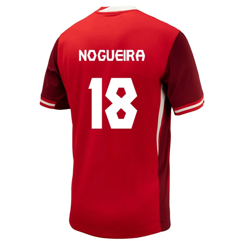 Danxen Mujer Camiseta Canadá Matthew Nogueira #18 Rojo 1ª Equipación 24-26 La Camisa