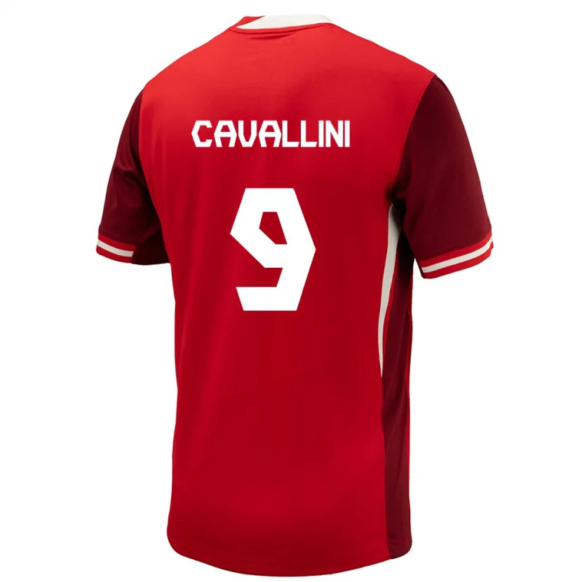 Danxen Mujer Camiseta Canadá Lucas Cavallini #9 Rojo 1ª Equipación 24-26 La Camisa