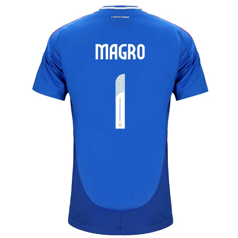 Danxen Mujer Camiseta Italia Federico Magro #1 Azul 1ª Equipación 24-26 La Camisa