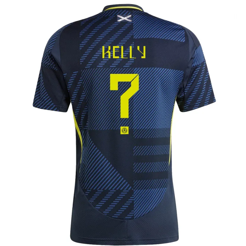 Danxen Mujer Camiseta Escocia Daniel Kelly #0 Azul Oscuro 1ª Equipación 24-26 La Camisa