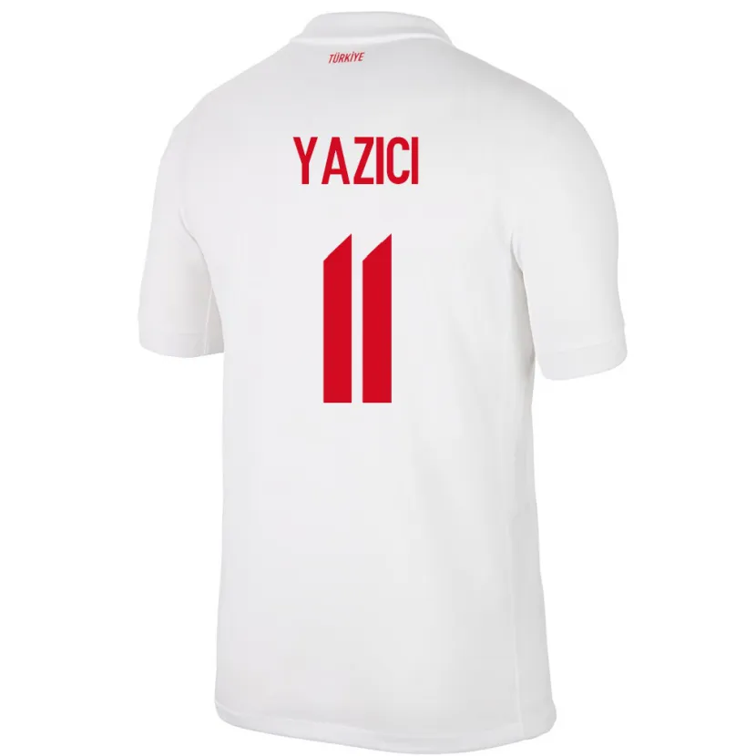 Danxen Mujer Camiseta Turquía Yusuf Yazıcı #11 Blanco 1ª Equipación 24-26 La Camisa