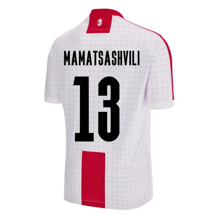 Danxen Mujer Camiseta Georgia Saba Mamatsashvili #13 Blanco 1ª Equipación 24-26 La Camisa
