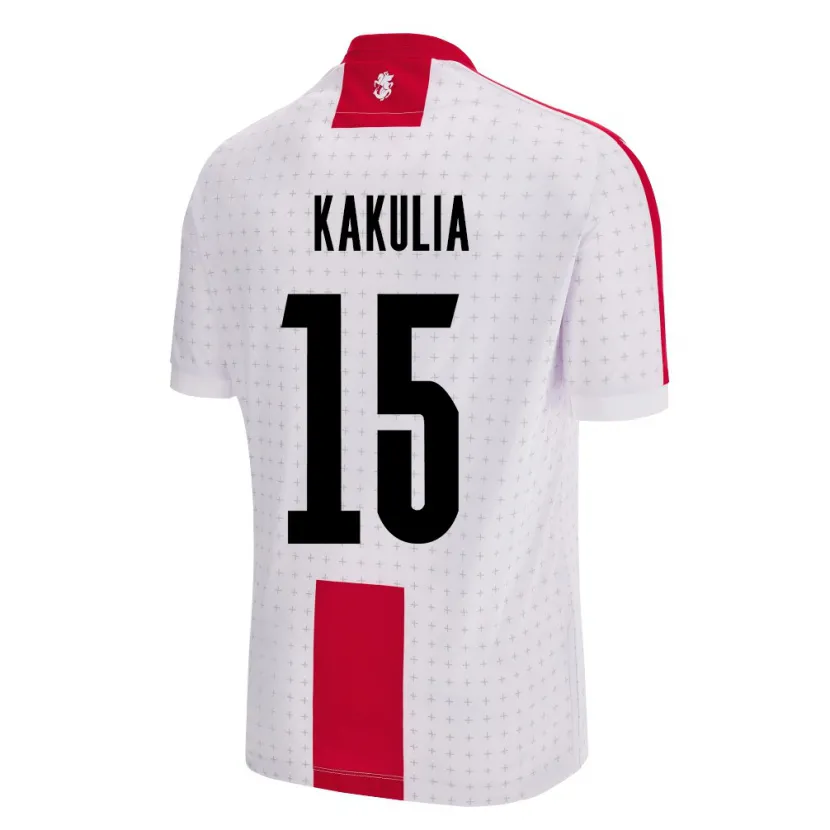 Danxen Mujer Camiseta Georgia Giorgi Kakulia #15 Blanco 1ª Equipación 24-26 La Camisa