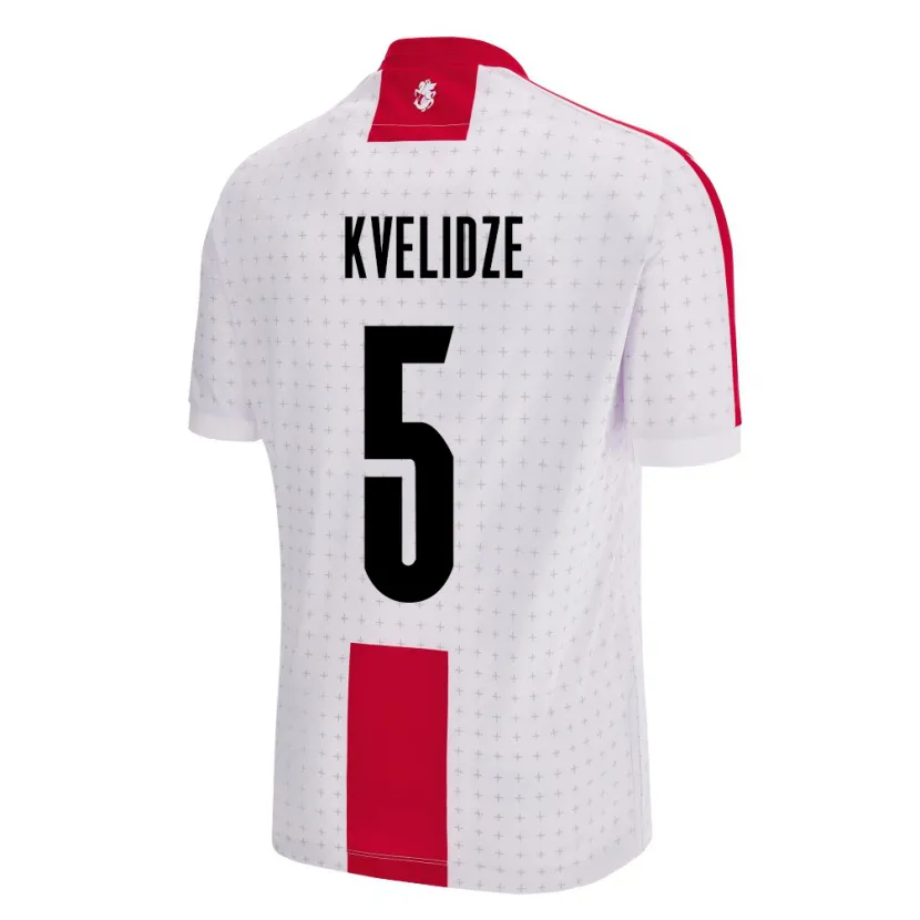 Danxen Mujer Camiseta Georgia Tamar Kvelidze #5 Blanco 1ª Equipación 24-26 La Camisa