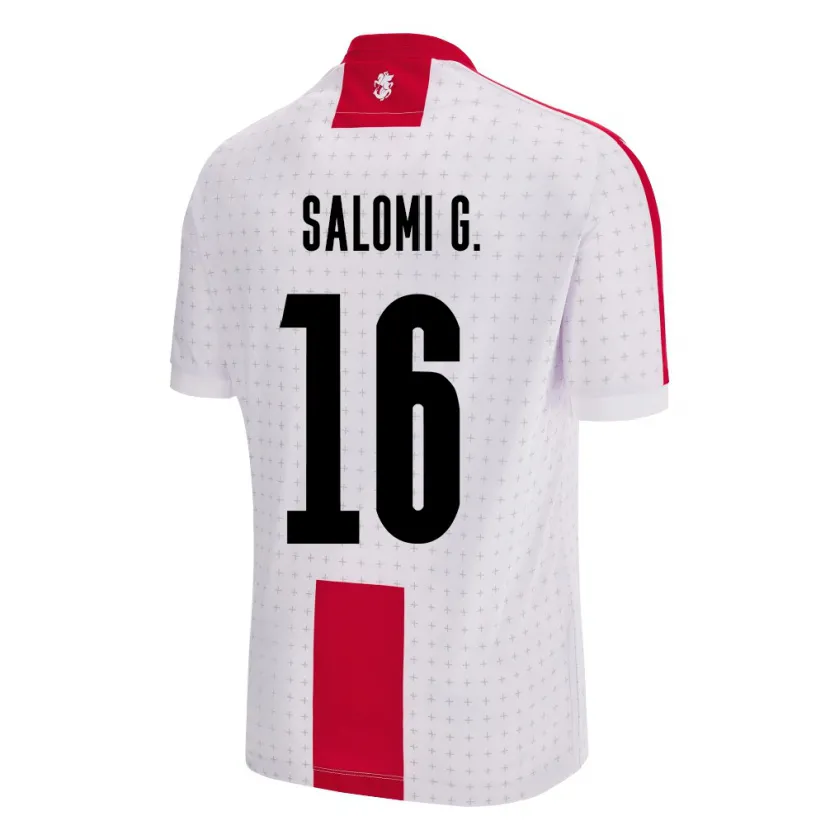 Danxen Mujer Camiseta Georgia Salomi Gasviani #16 Blanco 1ª Equipación 24-26 La Camisa