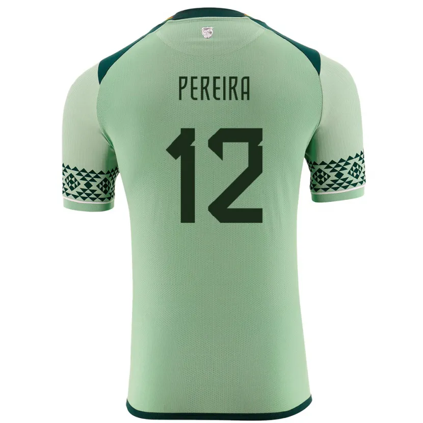 Danxen Mujer Camiseta Bolivia Fabián Pereira #12 Verde Claro 1ª Equipación 24-26 La Camisa