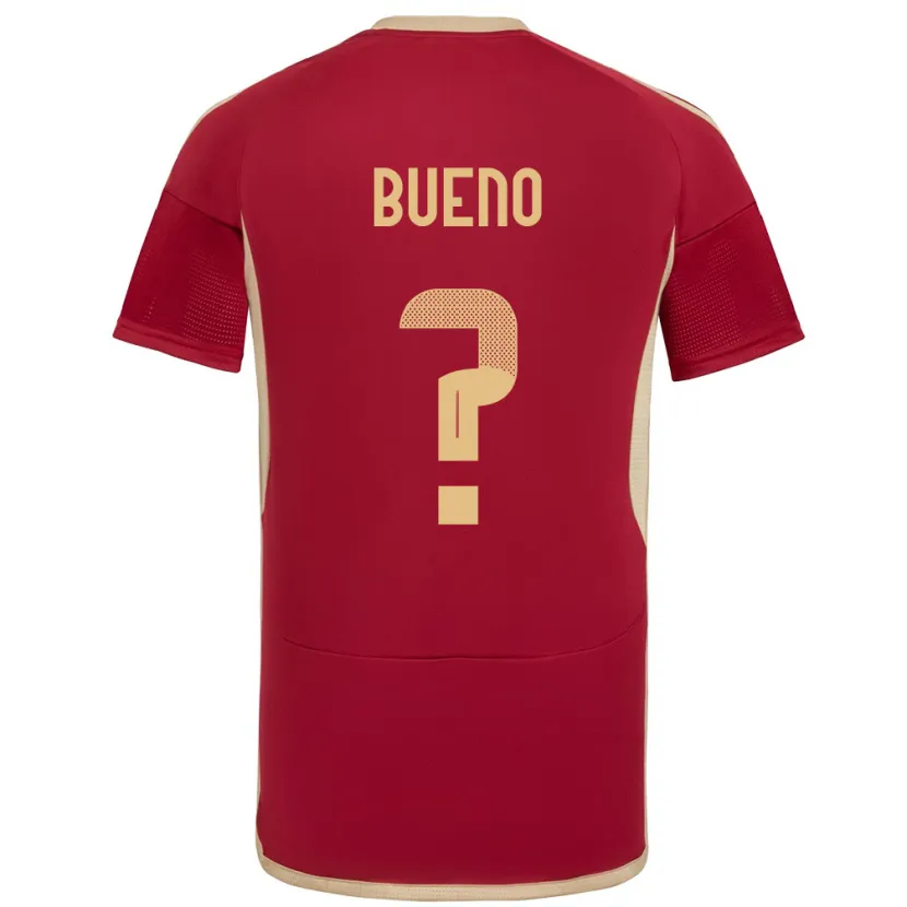 Danxen Mujer Camiseta Venezuela Jesús Bueno #0 Borgoña 1ª Equipación 24-26 La Camisa