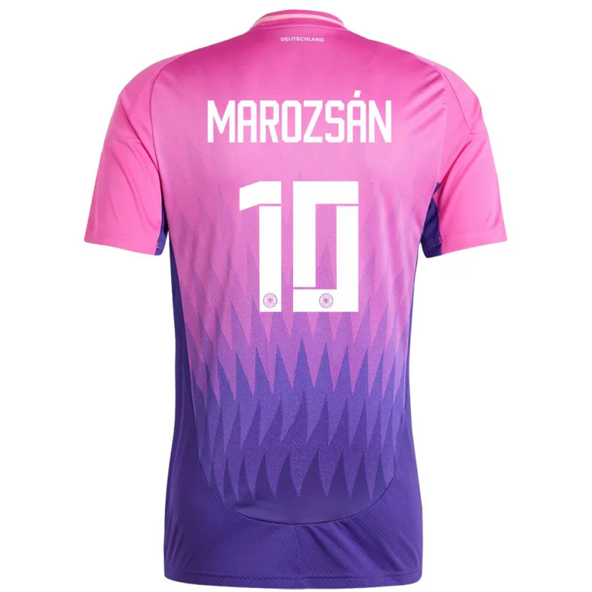 Danxen Mujer Camiseta Alemania Dzsenifer Marozsan #10 Rosado Morado 2ª Equipación 24-26 La Camisa