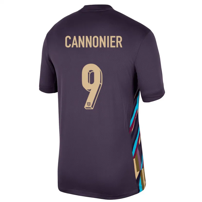 Danxen Mujer Camiseta Inglaterra Oakley Cannonier #9 Pasa Oscura 2ª Equipación 24-26 La Camisa
