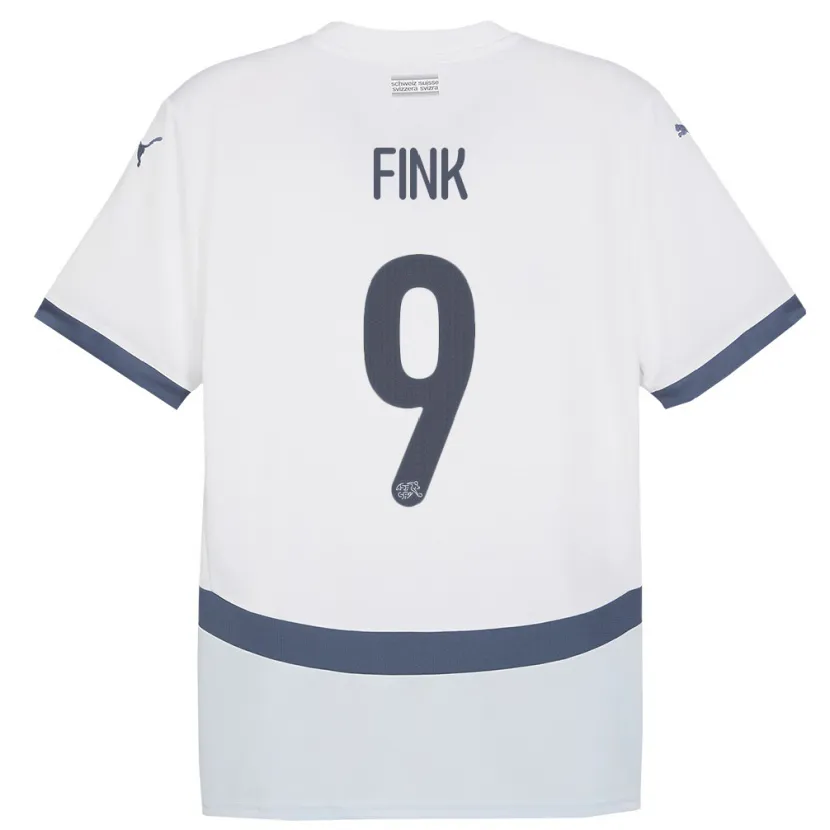 Danxen Mujer Camiseta Suiza Bradley Fink #9 Blanco 2ª Equipación 24-26 La Camisa