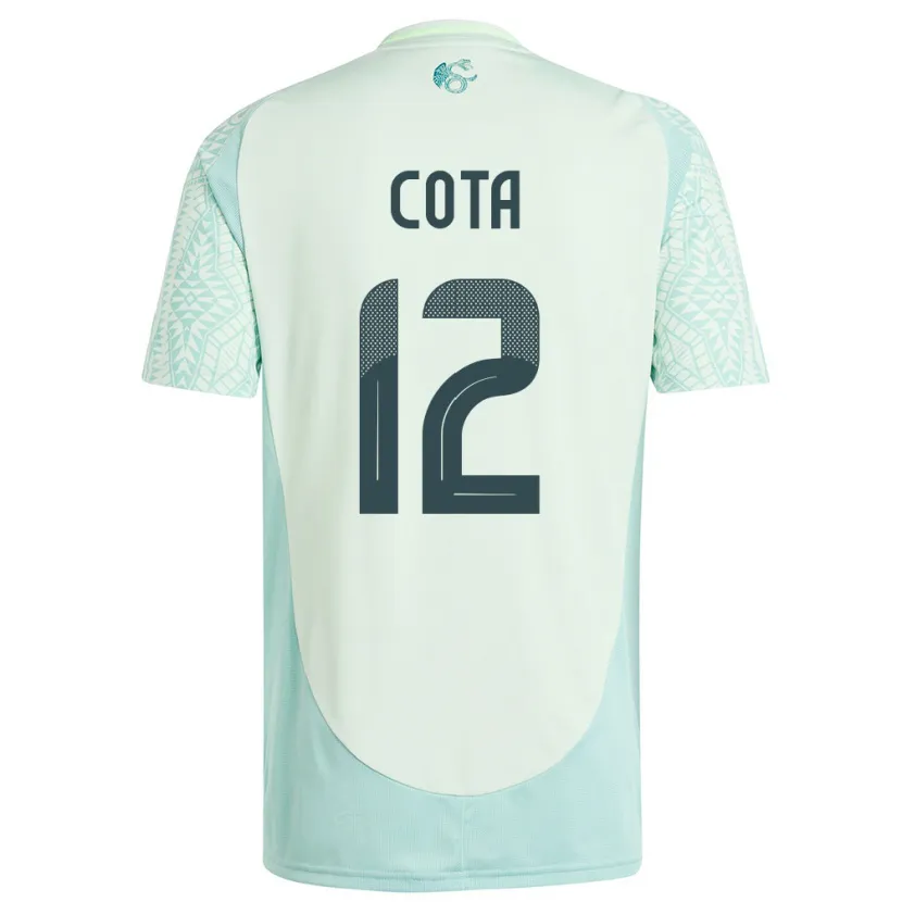 Danxen Mujer Camiseta México Rodolfo Cota #12 Lino Verde 2ª Equipación 24-26 La Camisa