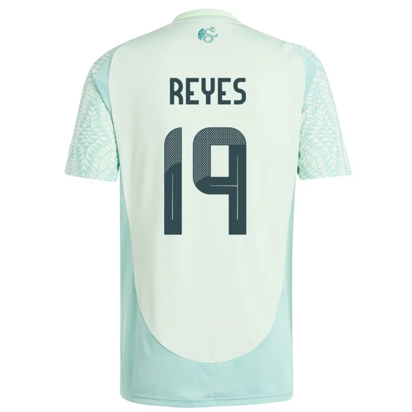 Danxen Mujer Camiseta México Israel Reyes #19 Lino Verde 2ª Equipación 24-26 La Camisa