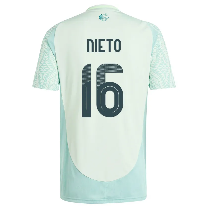 Danxen Mujer Camiseta México Karla Nieto #16 Lino Verde 2ª Equipación 24-26 La Camisa