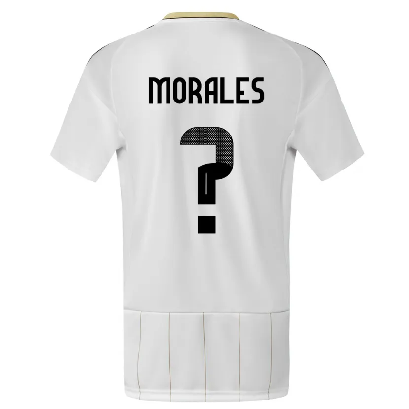 Danxen Mujer Camiseta Costa Rica Bryan Morales #0 Blanco 2ª Equipación 24-26 La Camisa