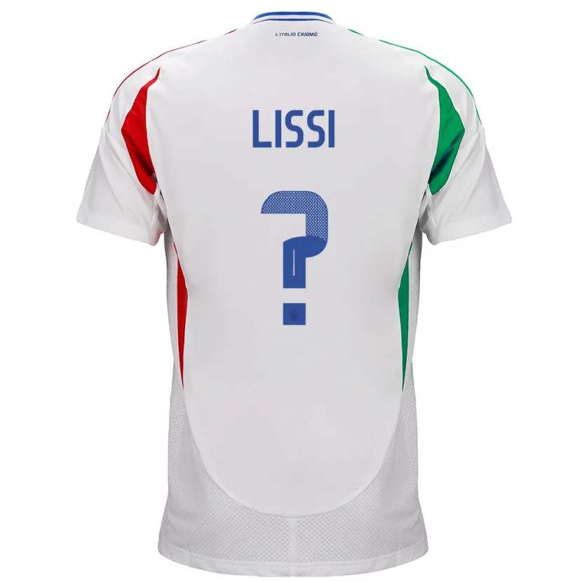 Danxen Mujer Camiseta Italia Thomas Lissi #0 Blanco 2ª Equipación 24-26 La Camisa