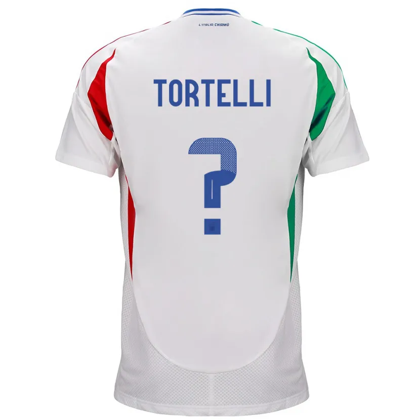 Danxen Mujer Camiseta Italia Alice Tortelli #0 Blanco 2ª Equipación 24-26 La Camisa