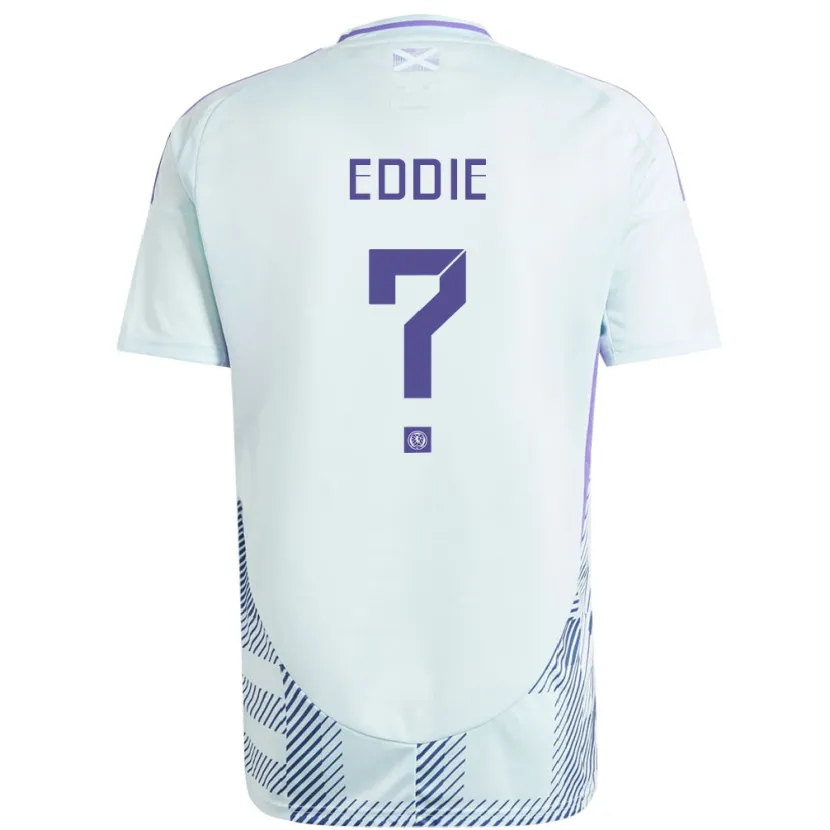 Danxen Mujer Camiseta Escocia Leah Eddie #0 Azul Menta Claro 2ª Equipación 24-26 La Camisa