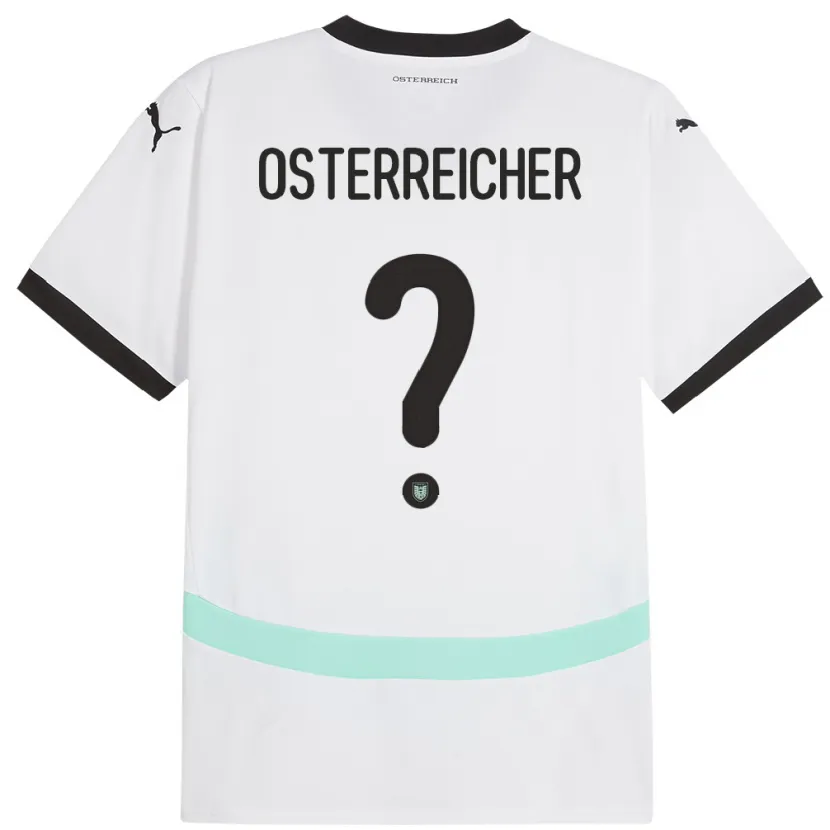 Danxen Mujer Camiseta Austria Marijan Österreicher #0 Blanco 2ª Equipación 24-26 La Camisa