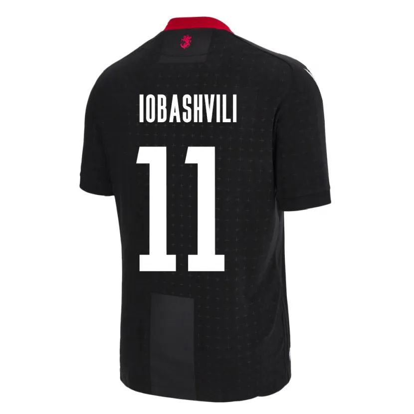 Danxen Mujer Camiseta Georgia Jaduli Iobashvili #11 Negro 2ª Equipación 24-26 La Camisa