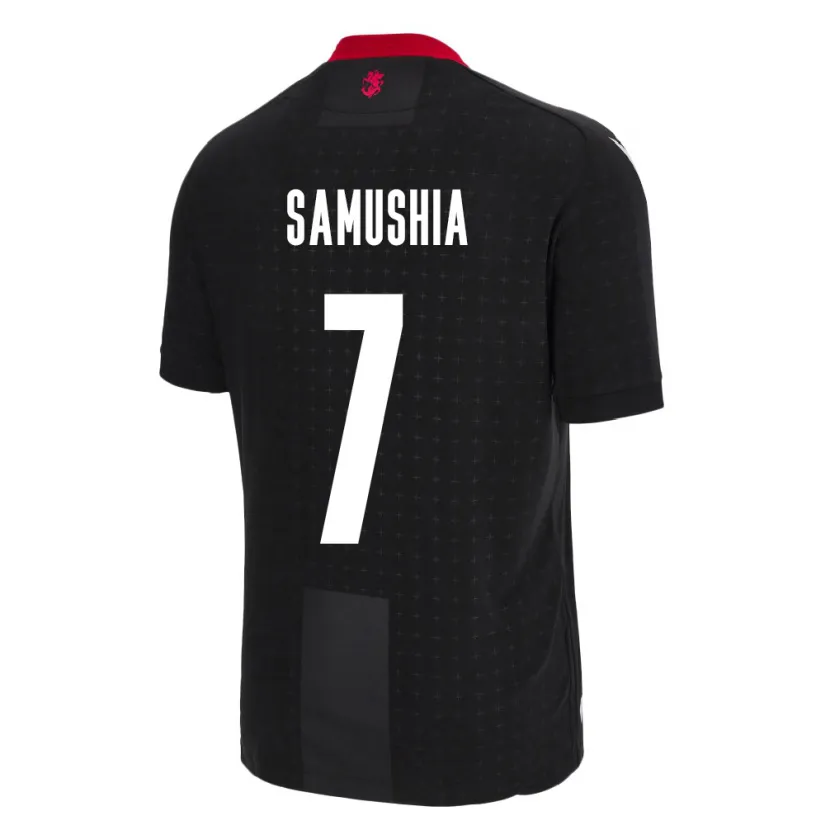 Danxen Mujer Camiseta Georgia Saba Samushia #7 Negro 2ª Equipación 24-26 La Camisa