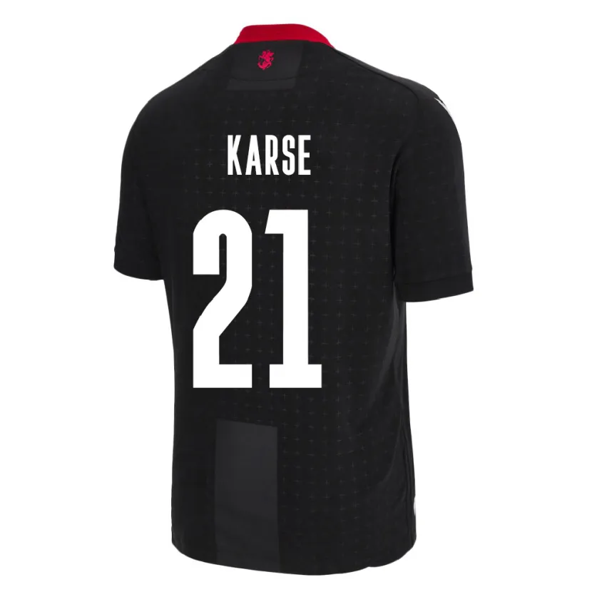 Danxen Mujer Camiseta Georgia Karse #21 Negro 2ª Equipación 24-26 La Camisa