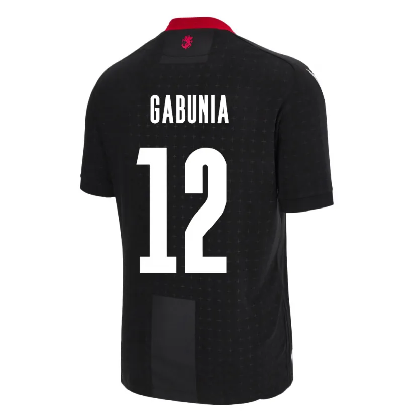Danxen Mujer Camiseta Georgia Tatia Gabunia #12 Negro 2ª Equipación 24-26 La Camisa