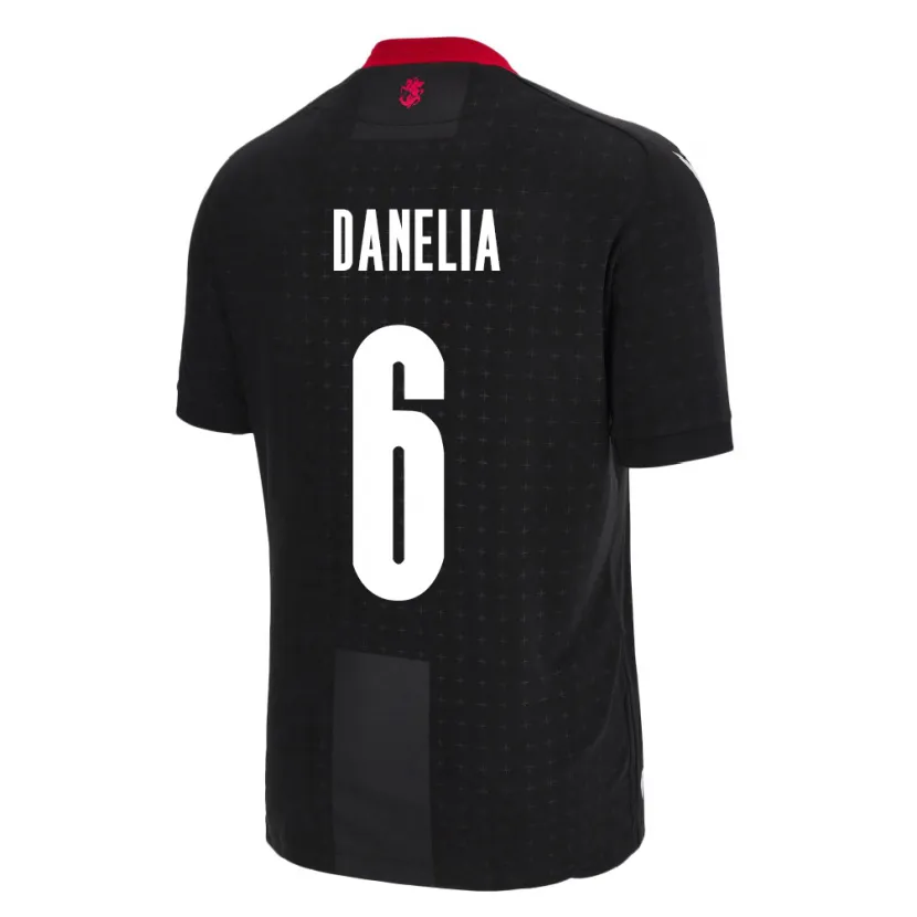 Danxen Mujer Camiseta Georgia Natia Danelia #6 Negro 2ª Equipación 24-26 La Camisa