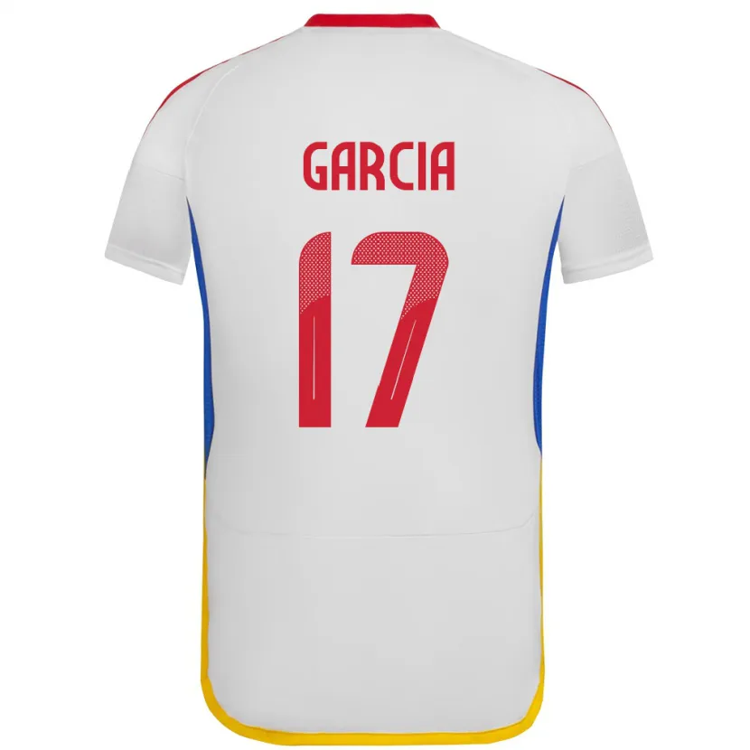 Danxen Mujer Camiseta Venezuela Gabriela García #17 Blanco 2ª Equipación 24-26 La Camisa