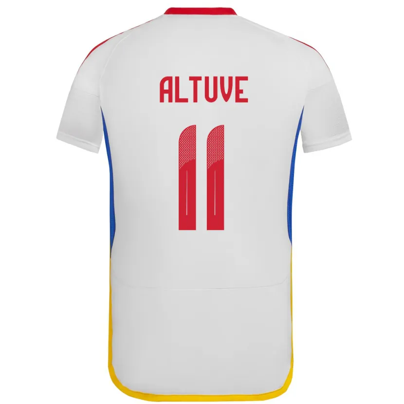 Danxen Mujer Camiseta Venezuela Oriana Altuve #11 Blanco 2ª Equipación 24-26 La Camisa