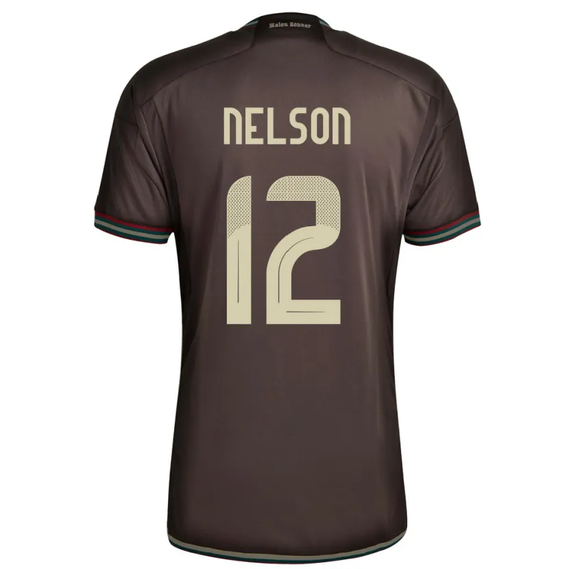 Danxen Mujer Camiseta Jamaica Tyiesha Nelson #12 Marrón Noche 2ª Equipación 24-26 La Camisa