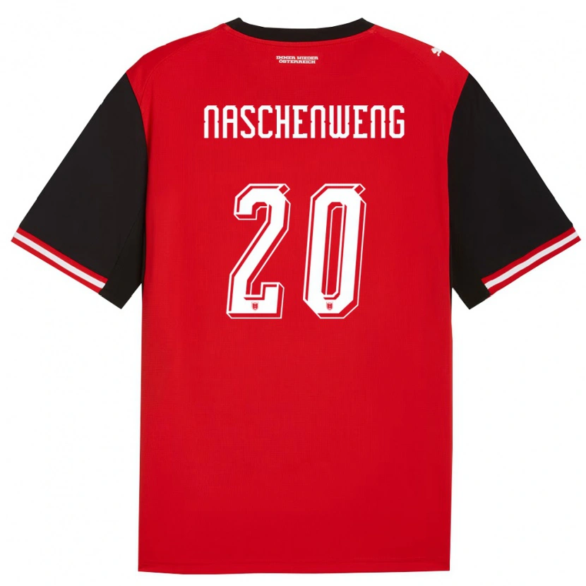 Danxen Niño Camiseta Austria Katharina Naschenweng #20 Negro Blanco 1ª Equipación 26-28 La Camisa