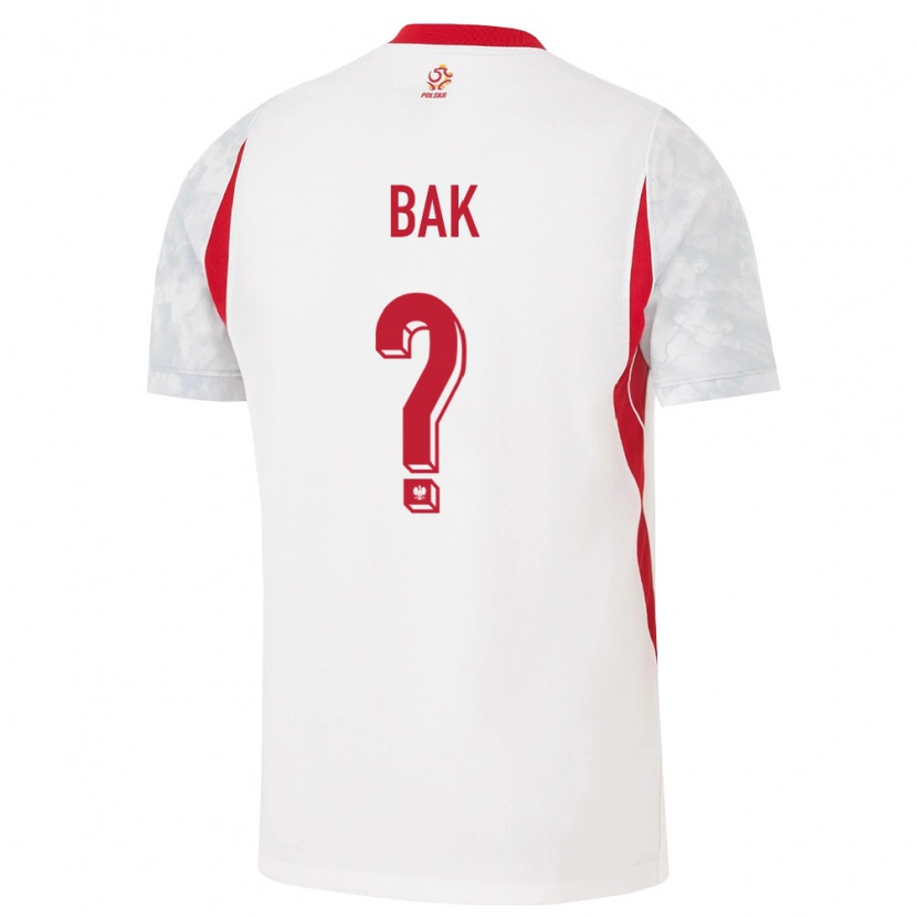 Danxen Niño Camiseta Polonia Daniel Bąk #0 Blanco Rojo Gris 1ª Equipación 26-28 La Camisa