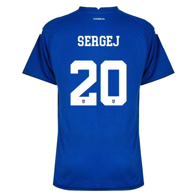 Danxen Niño Camiseta Serbia Sergej Milinković-Savić #20 Marino Rojo 1ª Equipación 26-28 La Camisa