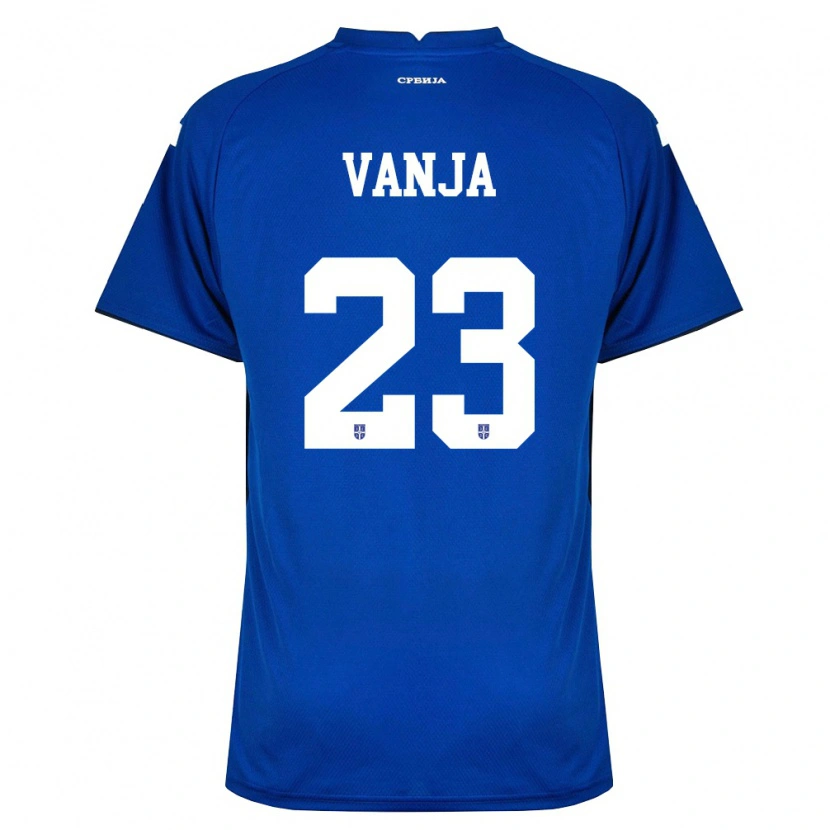 Danxen Niño Camiseta Serbia Vanja Milinković-Savić #23 Marino Rojo 1ª Equipación 26-28 La Camisa