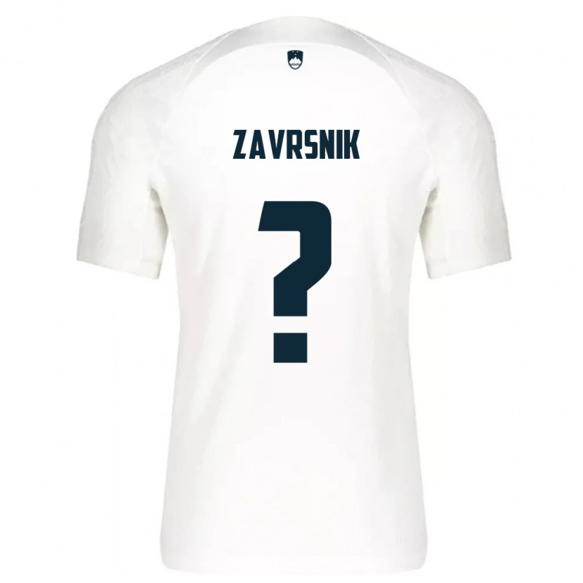 Danxen Niño Camiseta Eslovenia Nik Zavrsnik #0 Blanco Azul 1ª Equipación 26-28 La Camisa