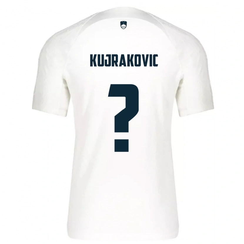 Danxen Niño Camiseta Eslovenia Minel Kujrakovic #0 Blanco Azul 1ª Equipación 26-28 La Camisa